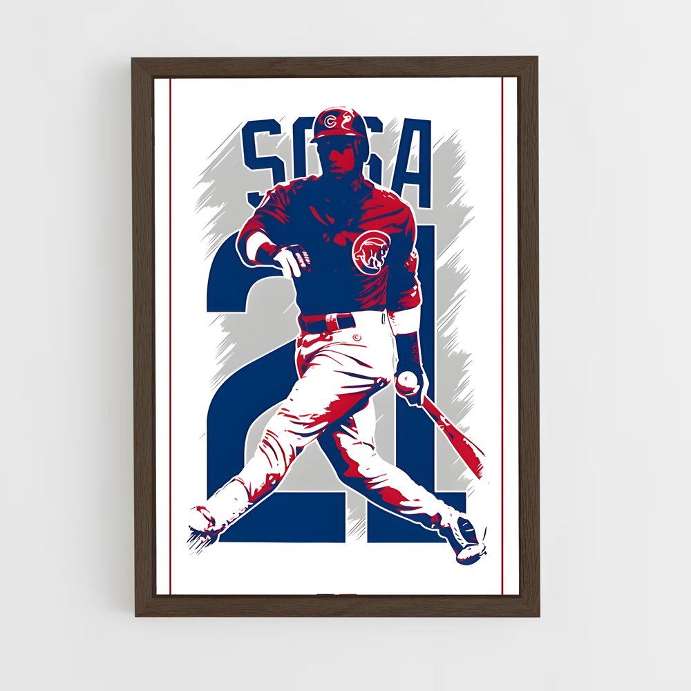 Poster Sammy sosa numéro – affiche Baseball (vue 5)